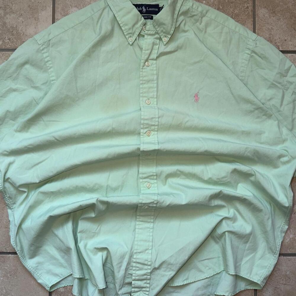 SMALL STAIN Polo by Ralph Lauren Short Sleeve Shirt - Size XL